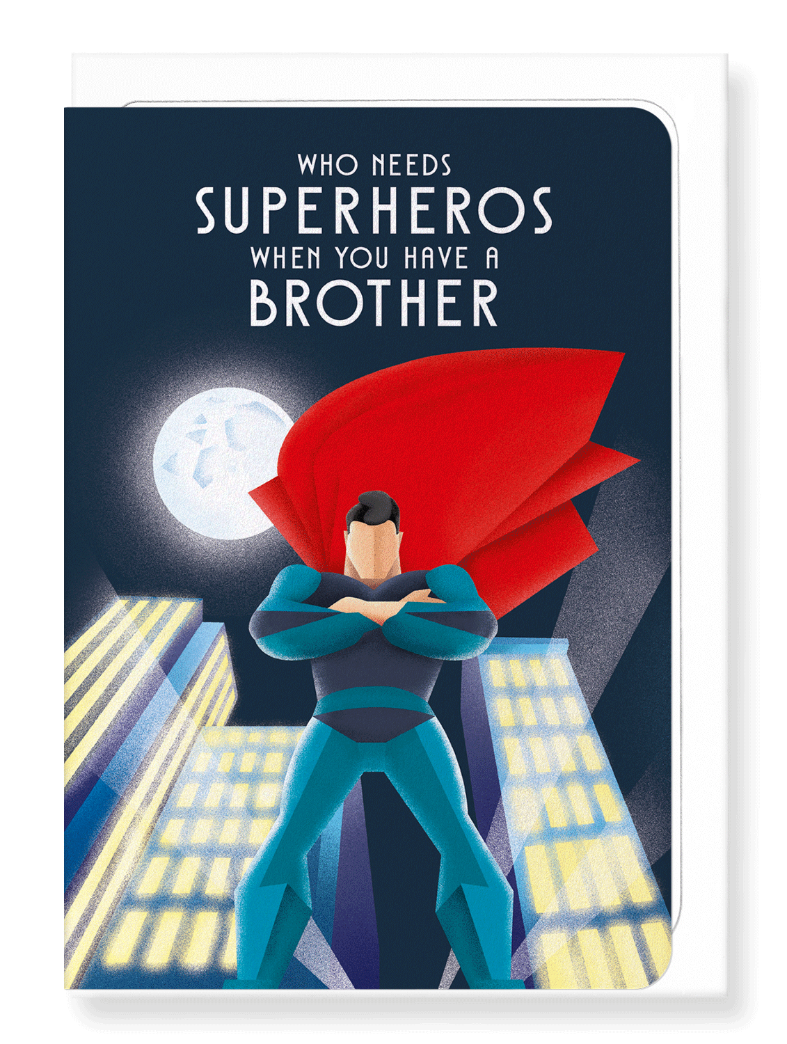 Ezen Designs - Brother over superhero - Greeting Card - Front