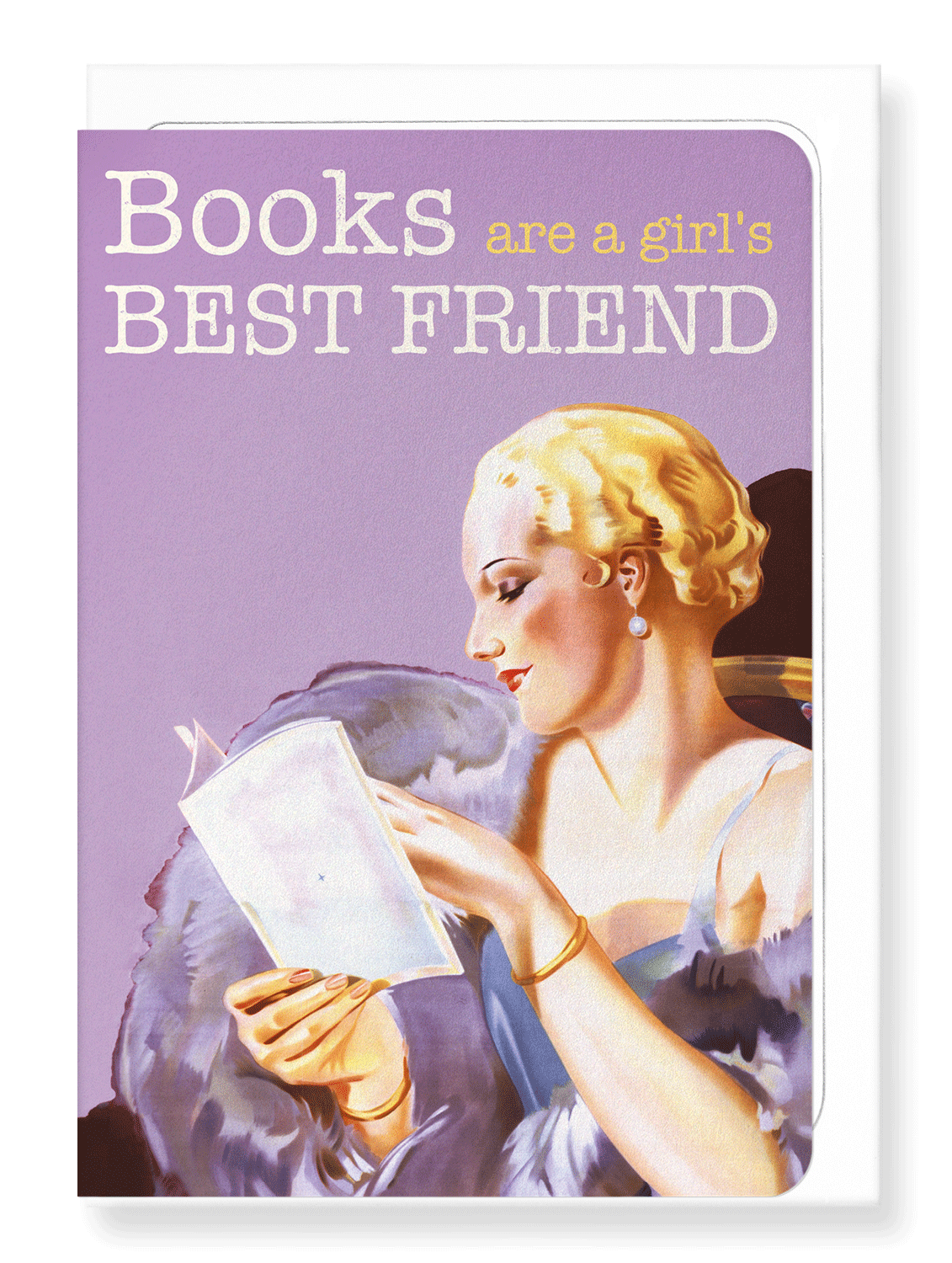 Ezen Designs - Books are a girl’s best friend - Greeting Card - Front
