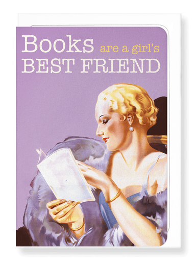 Ezen Designs - Books are a girl’s best friend - Greeting Card - Front