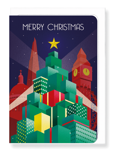 Ezen Designs - Christmas deco city - Greeting Card - Front