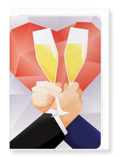 Ezen Designs - Toast of mr and mr - Greeting Card - Front