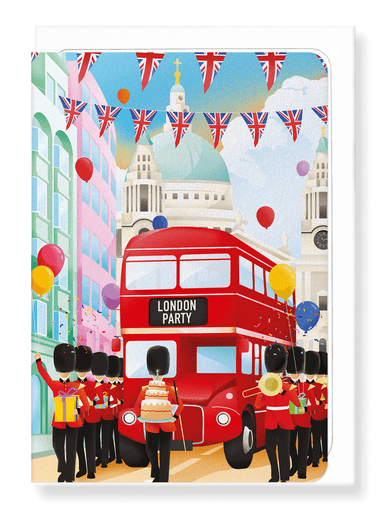 Ezen Designs - British street party - Greeting Card - Front
