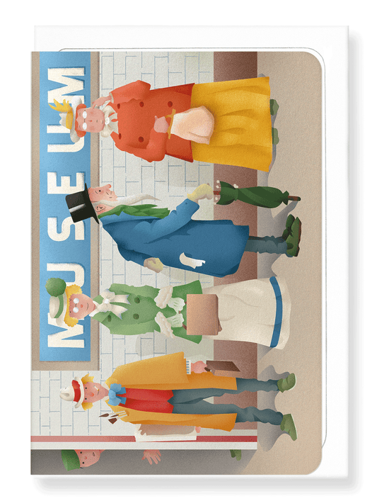 Ezen Designs - Museum tube station - Greeting Card - Front