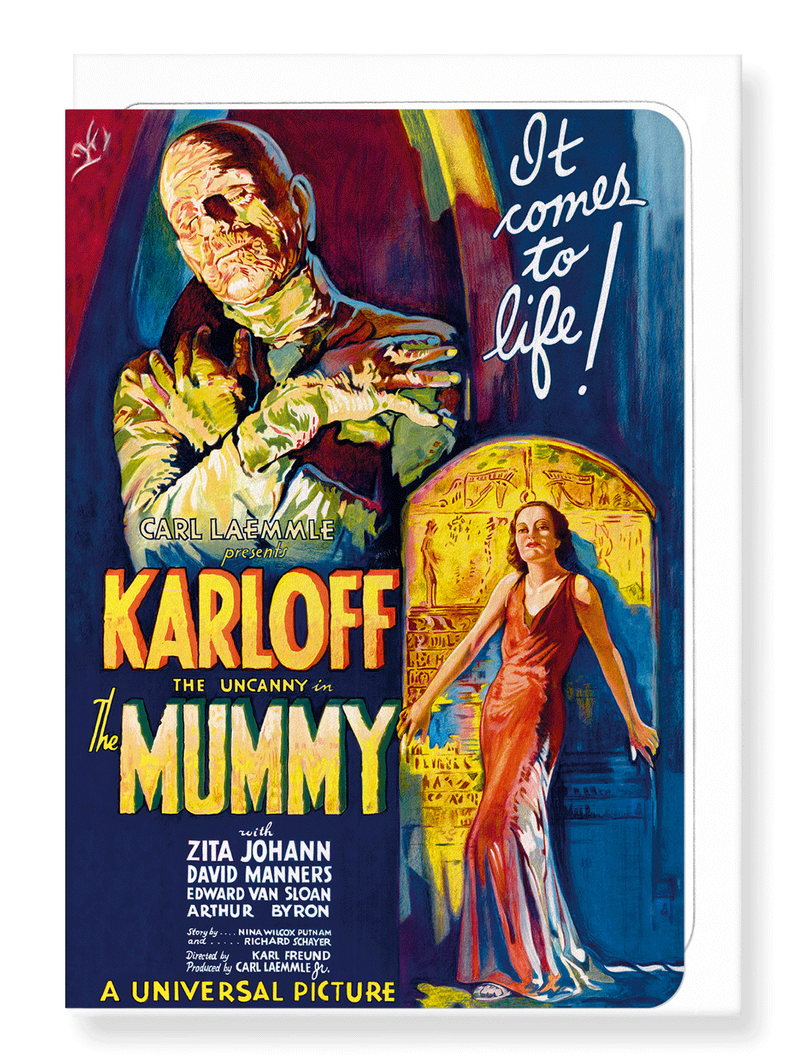 Ezen Designs - The mummy (1932) - Greeting Card - Front