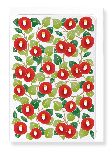 Ezen Designs - Yumeji camellia - Greeting Card - Front