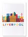 Ezen Designs - Liverpool in Colours - Greeting Card - Front