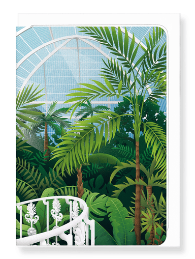 Ezen Designs - Kew Deco Palm House - Greeting Card - Front