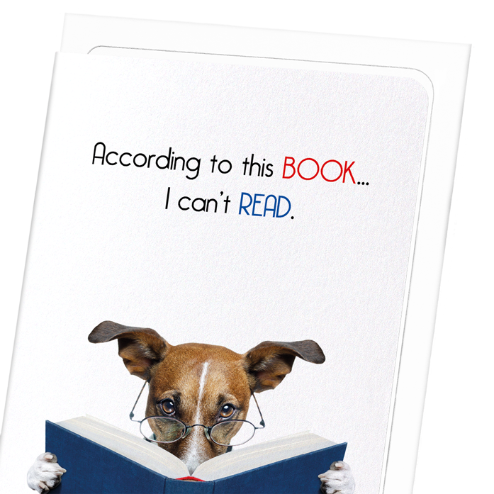 BOOK READING: Funny Animal Greeting Card