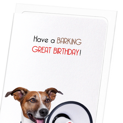 A BARKING BIRTHDAY: Funny Animal Greeting Card