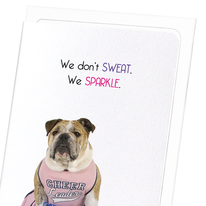 WE SPARKLE: Funny Animal Greeting Card