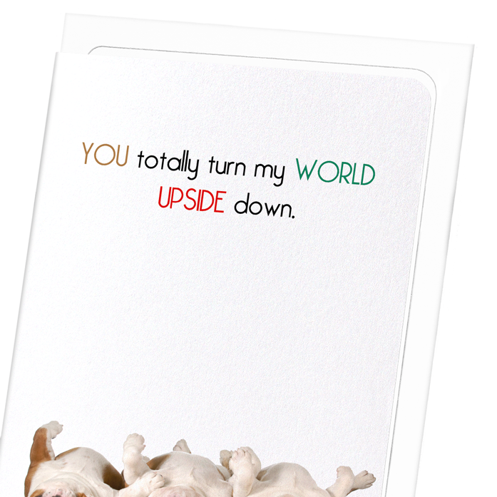 UPSIDE DOWN: Funny Animal Greeting Card