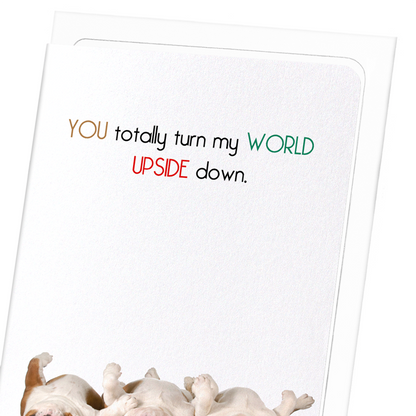 UPSIDE DOWN: Funny Animal Greeting Card
