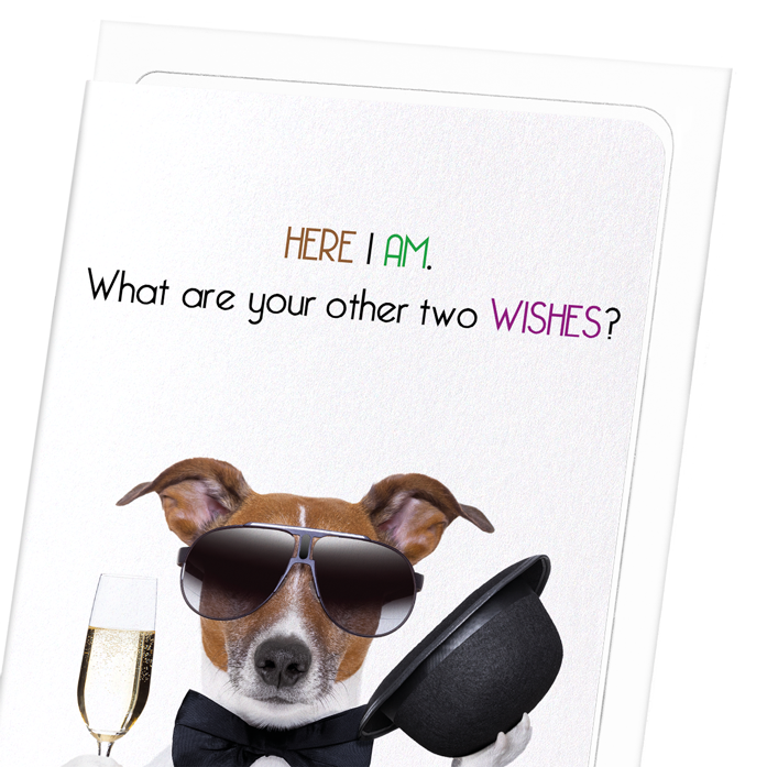 HERE I AM: Funny Animal Greeting Card