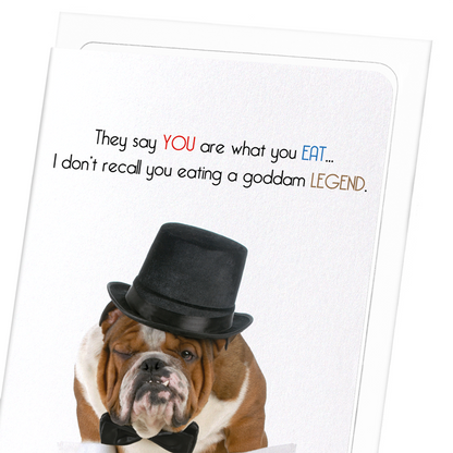 YOU ARE A LEGEND: Funny Animal Greeting Card