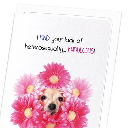 I FIND YOU FABULOUS: Funny Animal Greeting Card