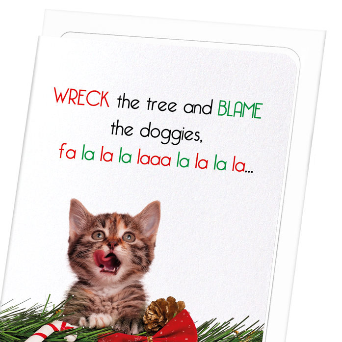 BLAME THE DOGGIES: Funny Animal Greeting Card