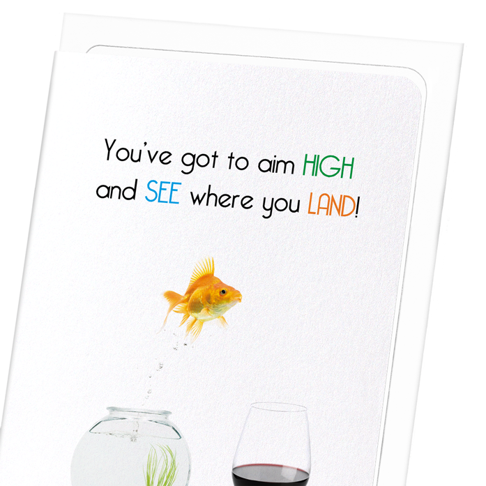 AIM HIGH: Funny Animal Greeting Card