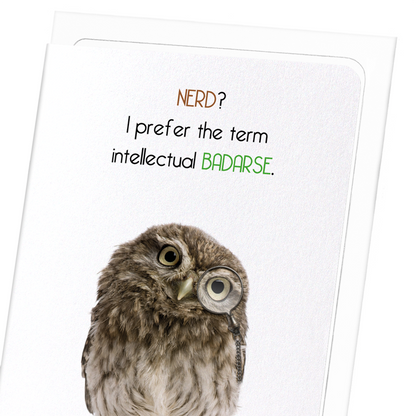INTELLECTUAL BADARSE: Funny Animal Greeting Card