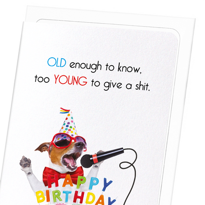 AGE OF PERFECTION: Funny Animal Greeting Card