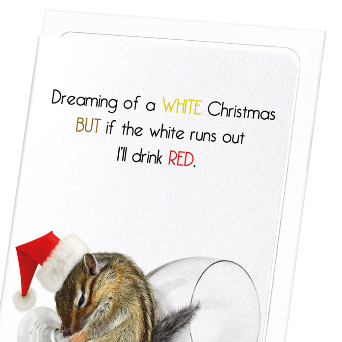 A RED CHRISTMAS : Funny Animal Greeting Card