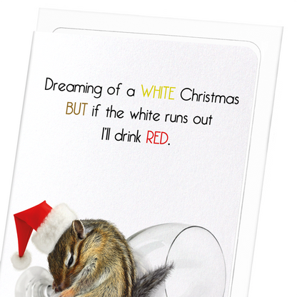 A RED CHRISTMAS : Funny Animal Greeting Card