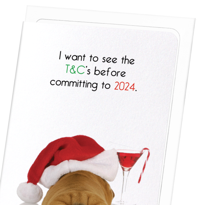 THINKING ABOUT 2024: Funny Animal Greeting Card
