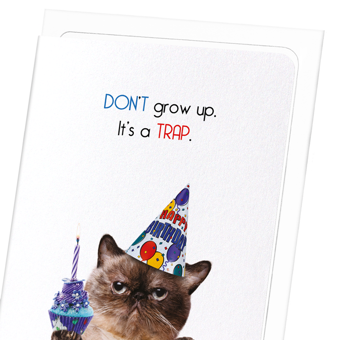IT'S A TRAP: Funny Animal Greeting Card