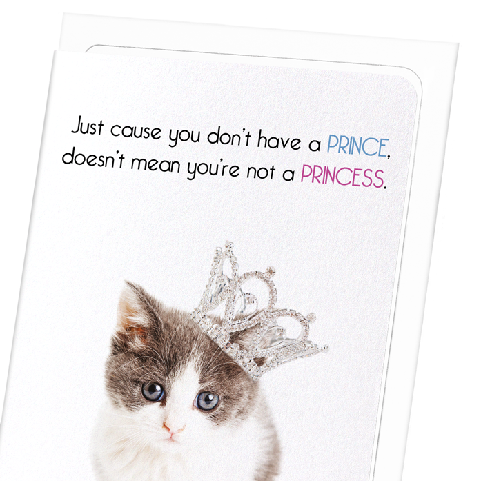 BEAUTIFUL PRINCESS: Funny Animal Greeting Card