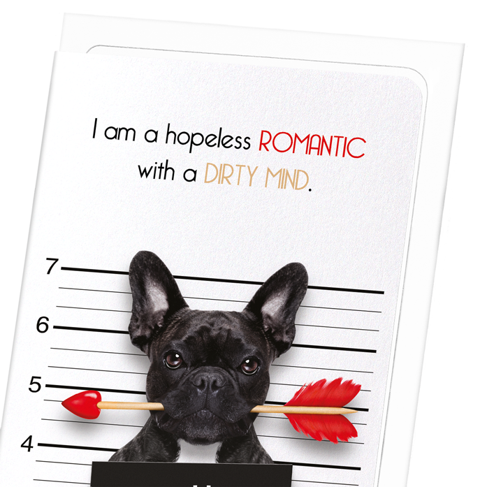 HOPELESS ROMANTIC: Funny Animal Greeting Card