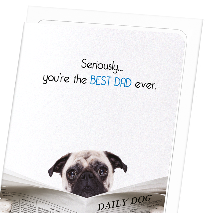 BEST DAD EVER: Funny Animal Greeting Card