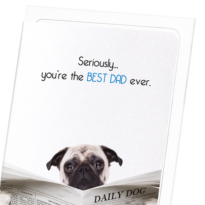 BEST DAD EVER: Funny Animal Greeting Card