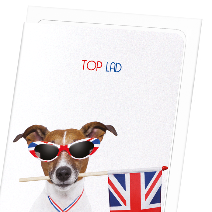 TOP LAD: Funny Animal Greeting Card