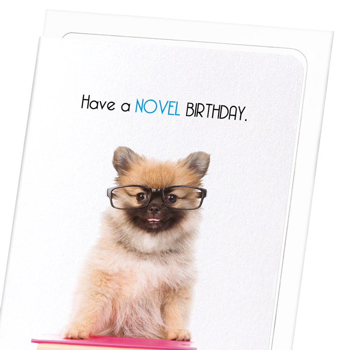 NOVEL BIRTHDAY: Funny Animal Greeting Card