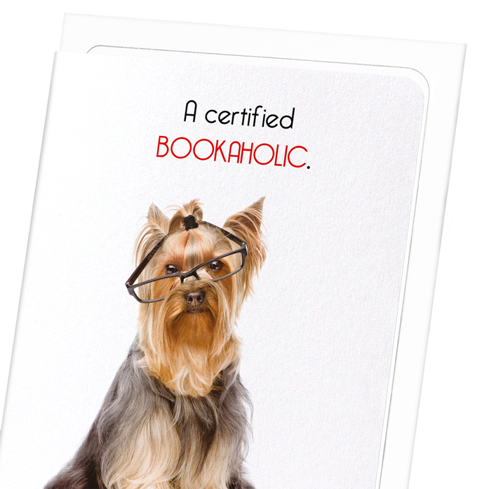 CERTIFIED BOOKAHOLIC: Funny Animal Greeting Card