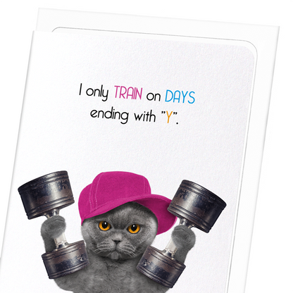 TRAINING EVERYDAY: Funny Animal Greeting Card