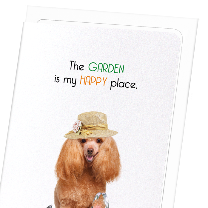 HAPPY GARDEN: Funny Animal Greeting Card
