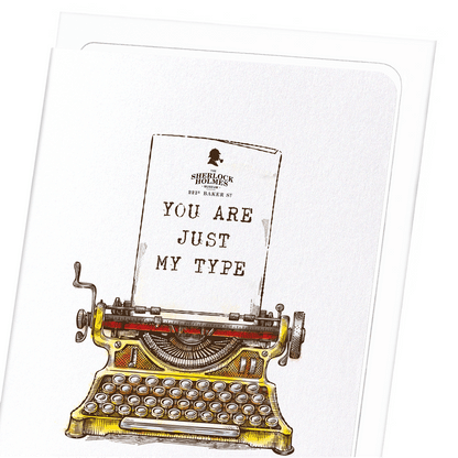 SHERLOCK HOLMES MY TYPE: Bespoke Greeting Card