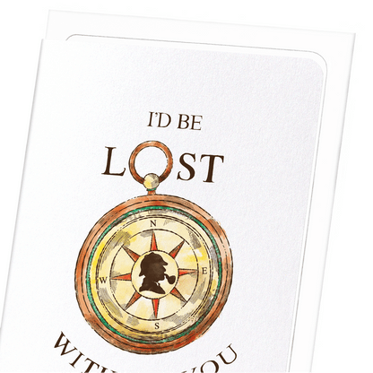 SHERLOCK HOLMES I'D BE LOST: Bespoke Greeting Card
