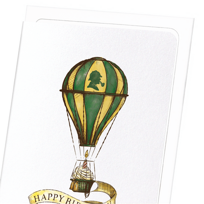 SHERLOCK HOLMES BIRTHDAY BALLOON: Bespoke Greeting Card