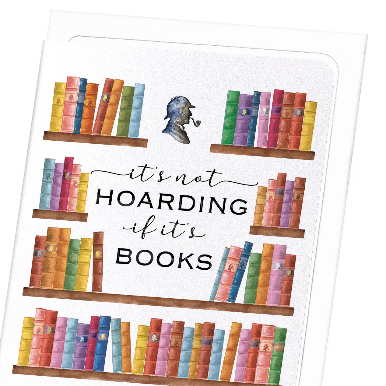 SHERLOCK HOLMES HOARDING BOOK: Bespoke Greeting Card