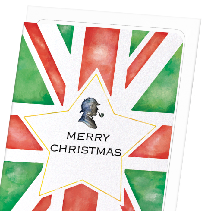 MERRY XMAS UNION JACK: Bespoke Greeting Card