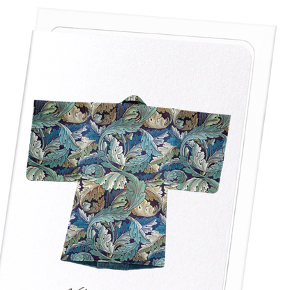 ACANTHUS GRAPES KIMONO: Bespoke Greeting Card