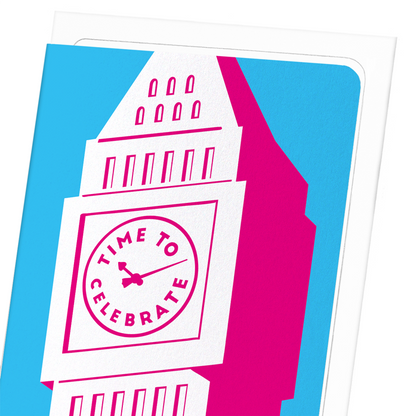 CELEBRATION BIG BEN: Colourblock Greeting Card