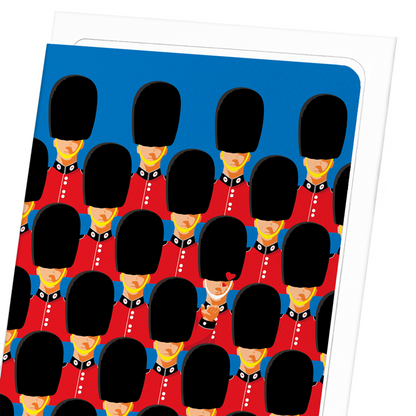 HORSE GUARDS: Colourblock Greeting Card