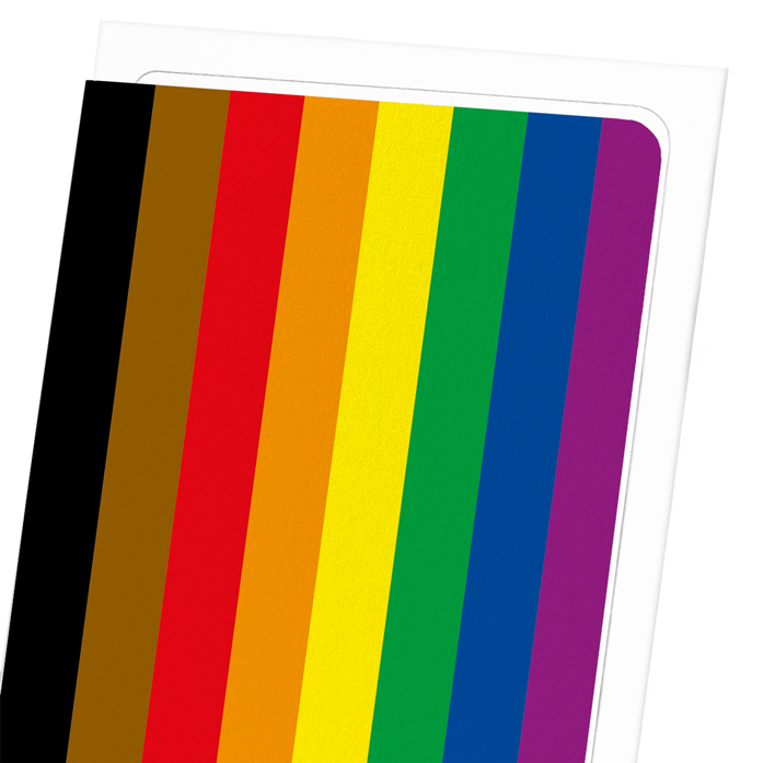 POC (PERSON OF COLOUR) FLAG: Colourblock Greeting Card