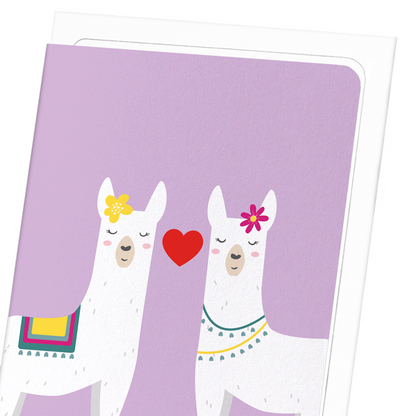 MRS & MRS LLAMOUR: Colourblock Greeting Card