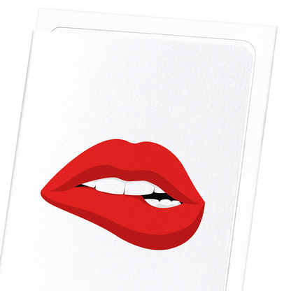 LIPS: Colourblock Greeting Card