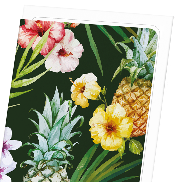 PINEAPPLE PARADISE: Painting Greeting Card