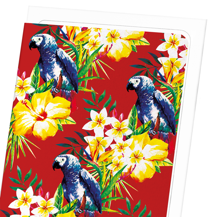 PARROT MESSENGER: Painting Greeting Card