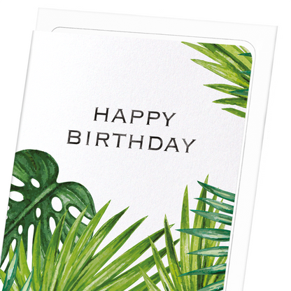 BIRTHDAY PALM: Watercolour Greeting Card